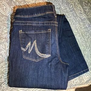 Maurices Darkwash Ellie Straight Fit Slim Bootcut Jeans size 6 Long